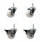 Service Caster 3 Inch Nylon Wheel Swivel 58 Inch Threaded Stem Caster Set 2 Brakes SCC SCC-TS20S314-NYS-58212-2-PLB-2 - alternate 1
